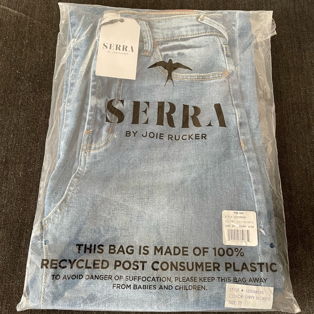 SERRA The Van High Waist Wide Leg Jeans Size 25 - Picture 6 of 6